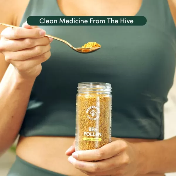 Beekeepers Naturals  100 Raw Bee Pollen Granules Natural Preserved Enzymes Source of Vitamin B Minerals Amino Acids ampamp Protein  Paleo ampamp Keto Friendly Gluten Free 52 oz