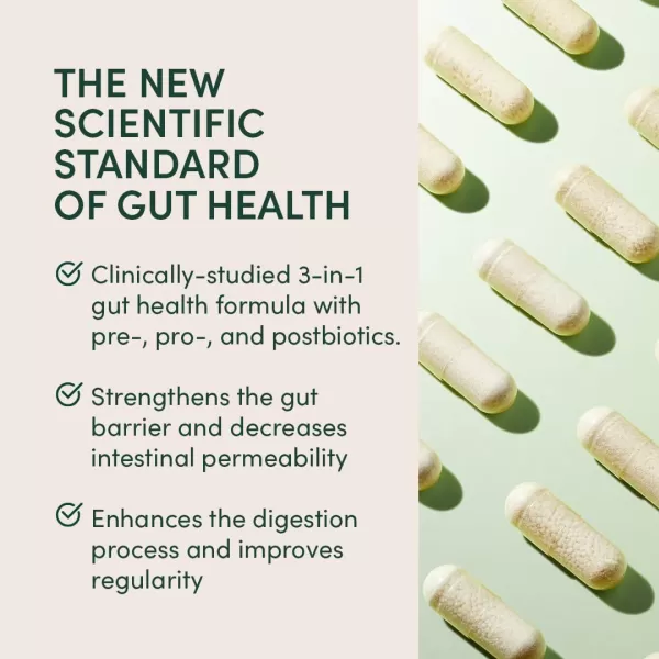 Beekeepers Naturals Complete Gut Health 3in1 Prebiotic Postbiotic Probiotics for Digestive Health ampamp Bloating Relief for Women ampamp Men Propolis Powered GlutenFree Vegan Capsules 20ct20 Count Pack of 1