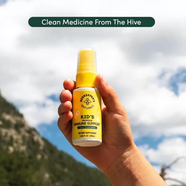 Kids Propolis Throat Spray  Natural Immune Support ampamp Sore Throat Relief  by BEEKEEPERS NATURALS  Has Antioxidants ampamp GlutenFree 106 oz Pack of 1 KidsKids Propolis 2 Packs