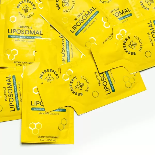 Propolis Liposomal Vitamin C by Beekeepers Naturals 1000mg Vitamin C Propolis ampamp Organic Honey Supercharged Immune Support ampamp Increased Bioavailibity for Max Absorption 12 Ct30 Servings Pack of 1