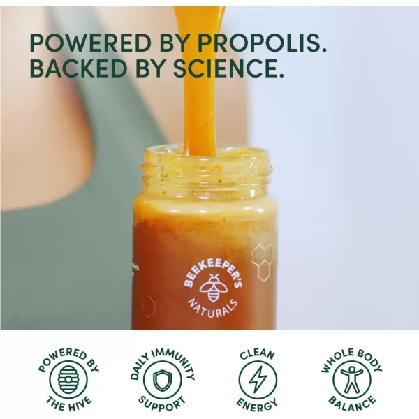 Superfood Honey by Beekeepers Naturals  Bee Pollen Royal Jelly Propolis Honey  Natural Energy Immune Support Mental Clarity Athletic Performance 44 oz116 Ounce Pack of 1