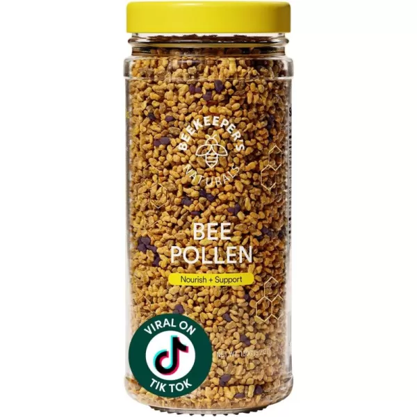 Beekeepers Naturals  100 Raw Bee Pollen Granules Natural Preserved Enzymes Source of Vitamin B Minerals Amino Acids ampamp Protein  Paleo ampamp Keto Friendly Gluten Free 52 oz
