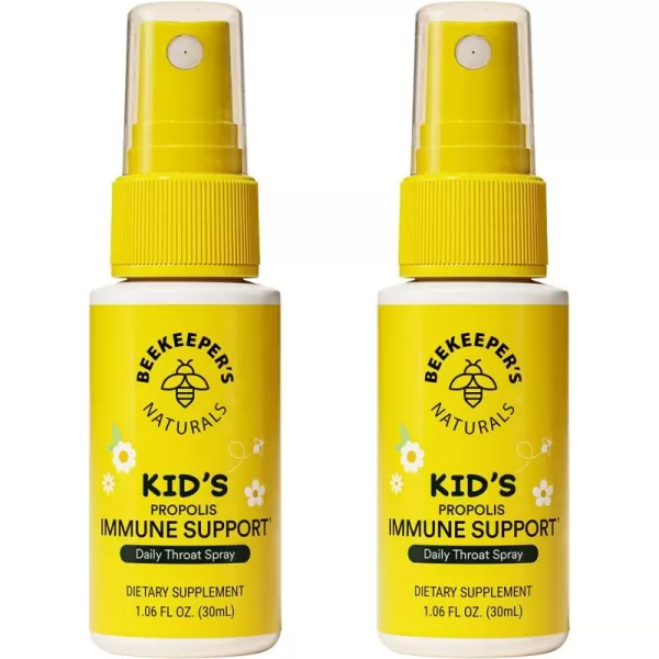 Kids Propolis Throat Spray  Natural Immune Support ampamp Sore Throat Relief  by BEEKEEPERS NATURALS  Has Antioxidants ampamp GlutenFree 106 oz Pack of 1 KidsKids Propolis 2 Packs