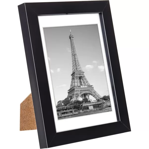 upsimples 4x6 Picture Frame Set of 10 Display Pictures 35x5 with Mat or 4x6 Without Mat Multi Photo Frames Collage for Wall or Tabletop Display BrownBlack