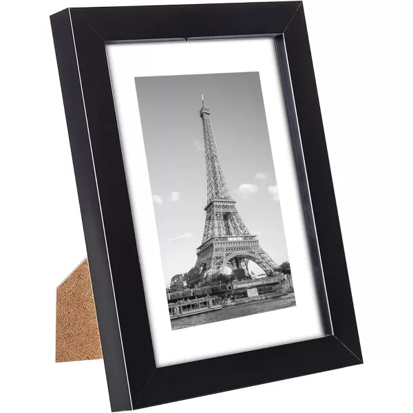 upsimples 4x6 Picture Frame Set of 10 Display Pictures 35x5 with Mat or 4x6 Without Mat Multi Photo Frames Collage for Wall or Tabletop Display BrownBlack