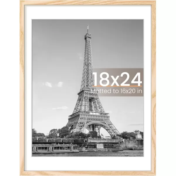 upsimples 8x10 Picture Frame Display Pictures 5x7 with Mat or 8x10 Without Mat Wall Hanging Photo Frame Red 1 PackNatural