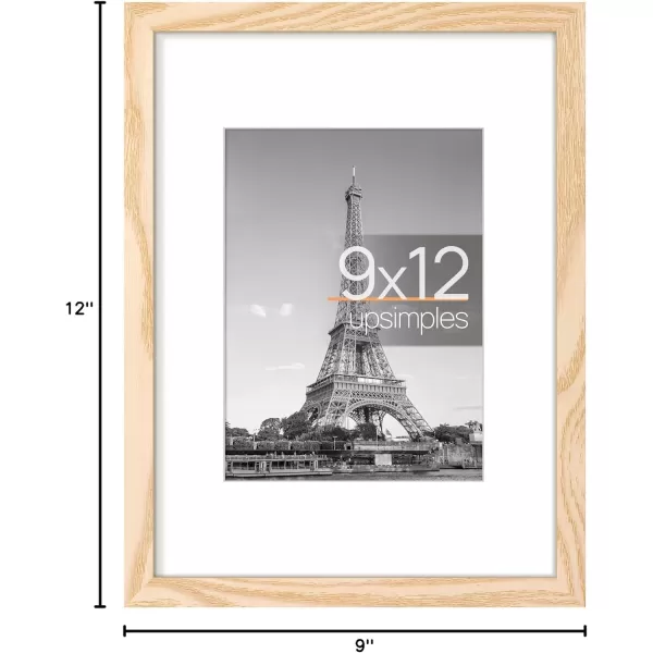 upsimples 8x10 Picture Frame Display Pictures 5x7 with Mat or 8x10 Without Mat Wall Hanging Photo Frame Red 1 PackNatural