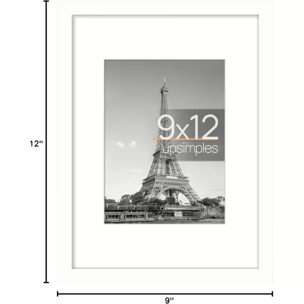 upsimples 8x10 Picture Frame Display Pictures 5x7 with Mat or 8x10 Without Mat Wall Hanging Photo Frame Red 1 PackWhite