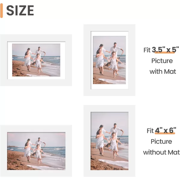 upsimples 11x14 Picture Frame Set of 3 Made of High Definition Glass for 8x10 with Mat or 11x14 Without Mat Wall and Tabletop Display Photo Frames BrownWhite