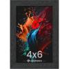 imageupsimples 8x10 Picture Frame Wall Gallery Photo Frames with Engineered Wood Gold 1 PackBlack