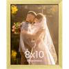 imageupsimples 8x10 Picture Frame Wall Gallery Photo Frames with Engineered Wood Gold 1 PackGold