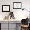 imageupsimples 11x14 Diploma Frame Certificate Degree Document Frame with High Definition Glass 85 x 11 with mat for Wall and Tabletop Black Double Mat 4 PackBlack