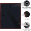 imageupsimples 11x14 Diploma Frame Certificate Degree Document Frame with High Definition Glass 85 x 11 with mat for Wall and Tabletop Black Double Mat 4 PackMahogany