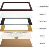 imageupsimples 11x14 Diploma Frame Certificate Degree Document Frame with High Definition Glass 85 x 11 with mat for Wall and Tabletop Black Double Mat 4 PackMahogany