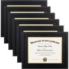 imageupsimples 11x14 Diploma Frame Certificate Degree Document Frame with High Definition Glass 85 x 11 with mat for Wall and Tabletop Black Double Mat 4 PackBlack