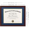 imageupsimples 11x14 Diploma Frame Certificate Degree Document Frame with High Definition Glass 85 x 11 with mat for Wall and Tabletop Black Double Mat 4 PackMahogany Blue