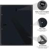 imageupsimples 11x14 Diploma Frame Certificate Degree Document Frame with High Definition Glass 85 x 11 with mat for Wall and Tabletop Black Double Mat 4 PackBlack