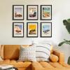 imageupsimples 16x24 Picture Frame Set of 5 Display Pictures 14x20 with Mat or 16 x 24 Without Wall Gallery Poster Frames GoldBlack
