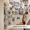 imageupsimples 16x24 Picture Frame Set of 5 Display Pictures 14x20 with Mat or 16 x 24 Without Wall Gallery Poster Frames GoldBlack