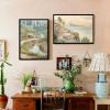 imageupsimples 16x24 Picture Frame Set of 5 Display Pictures 14x20 with Mat or 16 x 24 Without Wall Gallery Poster Frames GoldBlack