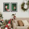 imageupsimples 16x24 Picture Frame Set of 5 Display Pictures 14x20 with Mat or 16 x 24 Without Wall Gallery Poster Frames GoldBlack