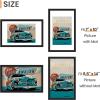 imageupsimples 16x24 Picture Frame Set of 5 Display Pictures 14x20 with Mat or 16 x 24 Without Wall Gallery Poster Frames GoldBlack