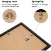 imageupsimples 16x24 Picture Frame Set of 5 Display Pictures 14x20 with Mat or 16 x 24 Without Wall Gallery Poster Frames GoldBlack