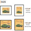 imageupsimples 16x24 Picture Frame Set of 5 Display Pictures 14x20 with Mat or 16 x 24 Without Wall Gallery Poster Frames GoldBlack