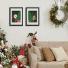 imageupsimples 16x24 Picture Frame Set of 5 Display Pictures 14x20 with Mat or 16 x 24 Without Wall Gallery Poster Frames GoldBlack