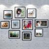 imageupsimples 16x24 Picture Frame Set of 5 Display Pictures 14x20 with Mat or 16 x 24 Without Wall Gallery Poster Frames GoldBlack