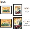 imageupsimples 16x24 Picture Frame Set of 5 Display Pictures 14x20 with Mat or 16 x 24 Without Wall Gallery Poster Frames GoldBlack
