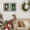 imageupsimples 16x24 Picture Frame Set of 5 Display Pictures 14x20 with Mat or 16 x 24 Without Wall Gallery Poster Frames GoldBlack