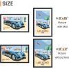 imageupsimples 16x24 Picture Frame Set of 5 Display Pictures 14x20 with Mat or 16 x 24 Without Wall Gallery Poster Frames GoldBlack
