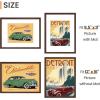 imageupsimples 16x24 Picture Frame Set of 5 Display Pictures 14x20 with Mat or 16 x 24 Without Wall Gallery Poster Frames GoldBrown