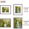imageupsimples 16x24 Picture Frame Set of 5 Display Pictures 14x20 with Mat or 16 x 24 Without Wall Gallery Poster Frames GoldBrown