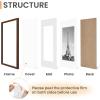 imageupsimples 16x24 Picture Frame Set of 5 Display Pictures 14x20 with Mat or 16 x 24 Without Wall Gallery Poster Frames GoldBrown