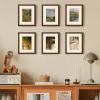 imageupsimples 16x24 Picture Frame Set of 5 Display Pictures 14x20 with Mat or 16 x 24 Without Wall Gallery Poster Frames GoldBrown