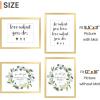 imageupsimples 16x24 Picture Frame Set of 5 Display Pictures 14x20 with Mat or 16 x 24 Without Wall Gallery Poster Frames GoldGold