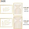imageupsimples 16x24 Picture Frame Set of 5 Display Pictures 14x20 with Mat or 16 x 24 Without Wall Gallery Poster Frames GoldGold