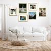 imageupsimples 16x24 Picture Frame Set of 5 Display Pictures 14x20 with Mat or 16 x 24 Without Wall Gallery Poster Frames GoldGold