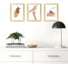 imageupsimples 16x24 Picture Frame Set of 5 Display Pictures 14x20 with Mat or 16 x 24 Without Wall Gallery Poster Frames GoldGold
