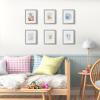 imageupsimples 16x24 Picture Frame Set of 5 Display Pictures 14x20 with Mat or 16 x 24 Without Wall Gallery Poster Frames GoldGray