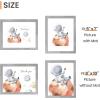 imageupsimples 16x24 Picture Frame Set of 5 Display Pictures 14x20 with Mat or 16 x 24 Without Wall Gallery Poster Frames GoldGray