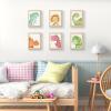 imageupsimples 16x24 Picture Frame Set of 5 Display Pictures 14x20 with Mat or 16 x 24 Without Wall Gallery Poster Frames GoldNatural