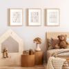 imageupsimples 16x24 Picture Frame Set of 5 Display Pictures 14x20 with Mat or 16 x 24 Without Wall Gallery Poster Frames GoldNatural