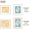 imageupsimples 16x24 Picture Frame Set of 5 Display Pictures 14x20 with Mat or 16 x 24 Without Wall Gallery Poster Frames GoldNatural
