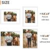 imageupsimples 16x24 Picture Frame Set of 5 Display Pictures 14x20 with Mat or 16 x 24 Without Wall Gallery Poster Frames GoldWhite