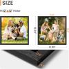 imageupsimples 8x10 Picture Frame Wall Gallery Photo Frames with Engineered Wood Gold 1 PackBlack