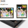 imageupsimples 8x10 Picture Frame Wall Gallery Photo Frames with Engineered Wood Gold 1 PackBlack