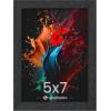 imageupsimples 8x10 Picture Frame Wall Gallery Photo Frames with Engineered Wood Gold 1 PackBlack